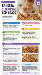 Atividade 13 - Bandeja sensorial com grãos